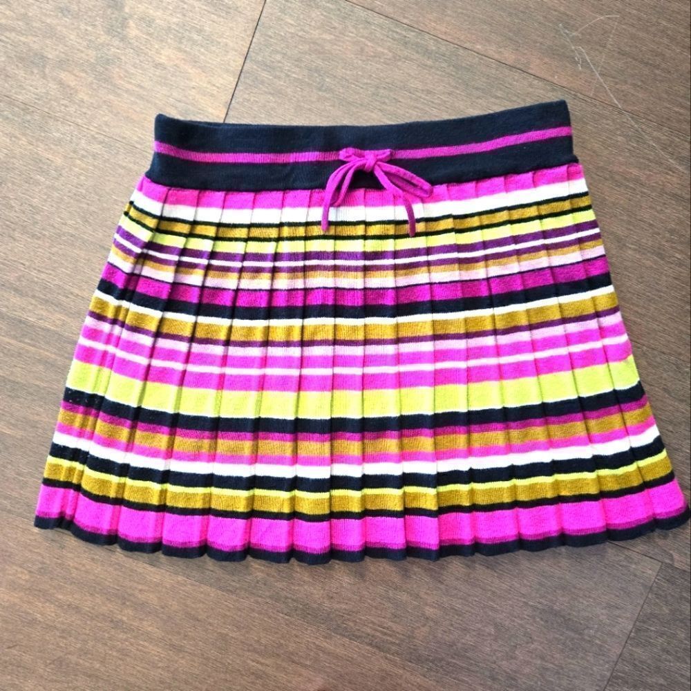 Missoni for Target girls striped knit pleated skirt size XL